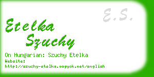 etelka szuchy business card